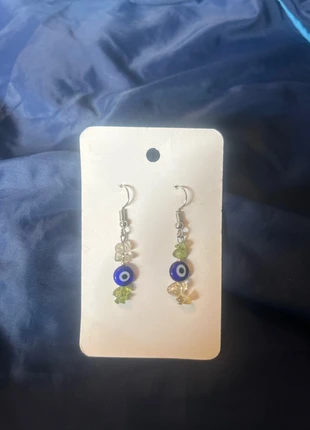 Evil eye, peridot and citrine crystal earrings, condition: New with tags, €5.50, €6.48 includes Buyer Protection