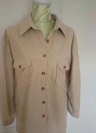 Soft beige cord style shirt. Small but oversized fit., brand: unknown, condition: New without tags, size: S / 36 / 8, €6.99, €8.04 includes Buyer Protection