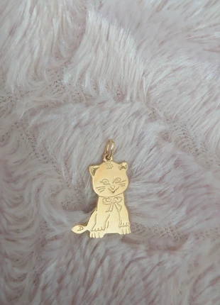 Bijou pendentif chat plaqué or, marque: Bijouterie, état: Très bon état, 12,00 €, 13,30 € Protection acheteurs incluse
