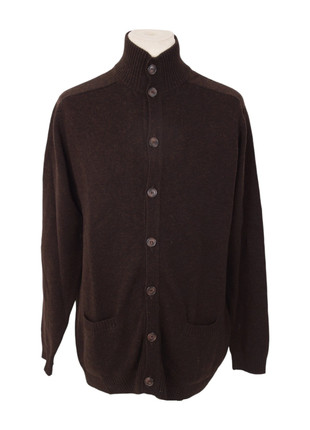 Gilet boutonné Cambridge – pure laine vierge Woolmark – marron chocolat – taille L, marca: Cambridge, estado: Muito bom, tamanho: L, €30.00, €32.20 inclui Proteção do Comprador