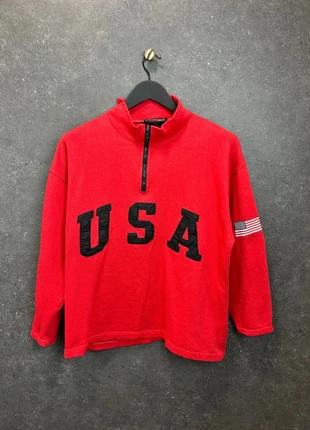 Sweat Limited Sport USA Rouge L Homme HalfZip, brand: Limited Sports, condizioni: Ottime, taglia: L, €28.50, €30.63 include la Protezione acquisti