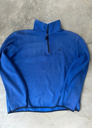 Nautica Blue Quarter Zip Fleece Jacket - Size S, marca: Nautica, estado: Novo sem etiquetas, tamanho: S, €12.00, €13.30 inclui Proteção do Comprador