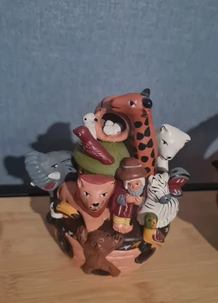 Ark van Noach kandelaar van keramiek, staat: Goed, € 15,00, € 16,45 inclusief Kopersbescherming