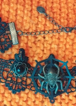 Gothic spider Halloween choker, brand: Alternative, condition: Very good, £3.00, £3.85 includes Buyer Protection