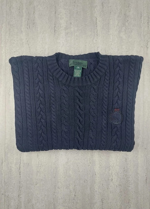 Pull Lauren Ralph Lauren femme Bleu Marine Maille Torsadée Taille M, marca: Lauren Ralph Lauren, estado: Muito bom, tamanho: M / 38 / 10, €35.00, €37.45 inclui Proteção do Comprador