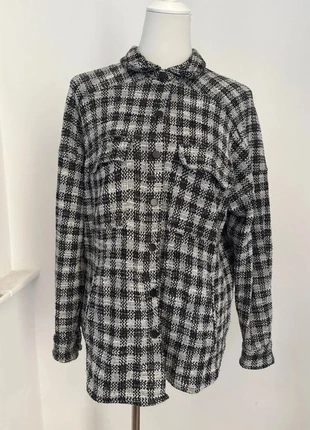 Veste chemise femme noir blanc mango en très bon état taille 36/S, marke: Mango, zustand: Sehr gut, größe: S / 36 / 8, 8,00 €, 9,10 € inklusive Vinted-Käuferschutz