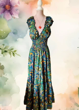 🧡🌿Jolie robe longue bohème hippie folk Ipanima bohemian paisley dress🌿🧡, marke: Ipanima, zustand: Sehr gut, größe: S / 36 / 8, 24,00 €, 25,90 € beinhaltet Vinted-Käuferschutz Pro