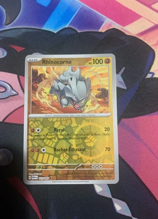 Rhinocorne reverse 151 ev3,5, marque: Pokémon, état: Très bon état, 1,00 €, 1,75 € Protection acheteurs (Pro) incluse