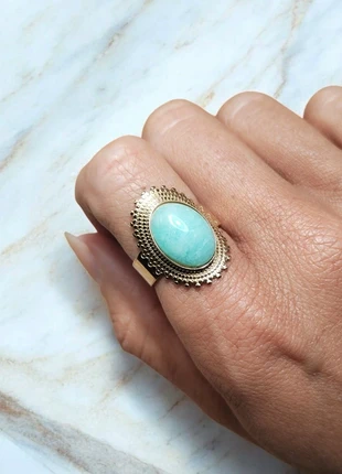 Bague ajustable pierre naturelle, merk: Pierre naturelle, staat: Heel goed, maat: Aanpasbaar, € 22,90, € 24,75 inclusief Kopersbescherming Pro