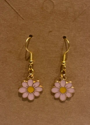 boucles d'oreilles marguerites rose, earrings rose chamomiles , marca: Decor d’amour, estado: Novo com etiquetas, €8.00, €9.10 inclui Proteção do Comprador