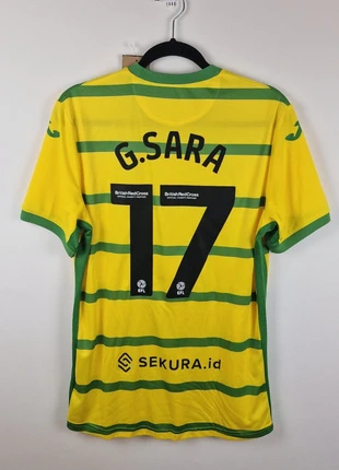 Men's Home Football Shirt Yellow 2023-2024 Norwich City Gabriel Sara Nameset Mens M, brand: Erreà, condition: New with tags, size: M, £95.00, £100.45 includes Buyer Protection