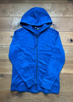 Gilet à capuche avec fermeture adidas bleu marine logo gris - Taille M, brand: adidas, condizioni: Ottime, taglia: M, €10.00, €11.20 include la Protezione acquisti Pro