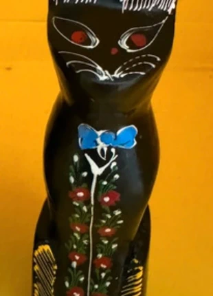 Retro cat ornament - 8cm, brand: unknown, condition: Very good, £3.00, £3.85 includes Buyer Protection