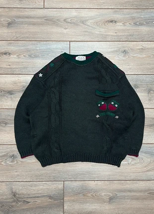 Foxhound Vintage 80s Knitted Embroidery Jumper, brand: Vintage Dressing, condizioni: Ottime, taglia: L, €29.00, €31.15 include la Protezione acquisti