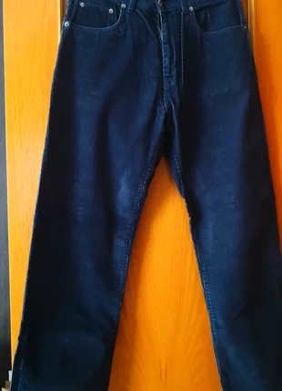 Pantalón de hombre, pana fina, azul marino, marca: fivepockets, estado: Bueno, tamaño: W32 | ES 42, 6,20 €, 7,21 € Protección al comprador incluida