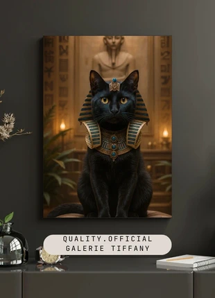Affiche – Chat Pharaon A3, brand: Fait Main, condition: Very good, €10.00, €11.20 includes Buyer Protection Pro