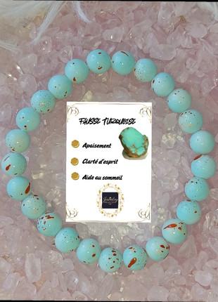 Bracelet en Fausse turquoise, brand: Natural, condizioni: Ottime, €4.45, €5.37 include la Protezione acquisti Pro