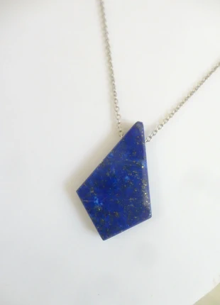 collier argent 925, pierre lapis lazuli naturelle, bijoux précieux, cadeau femme, rare,, marque: Rare, état: Neuf avec étiquette, 65,00 €, 68,95 € Protection acheteurs incluse