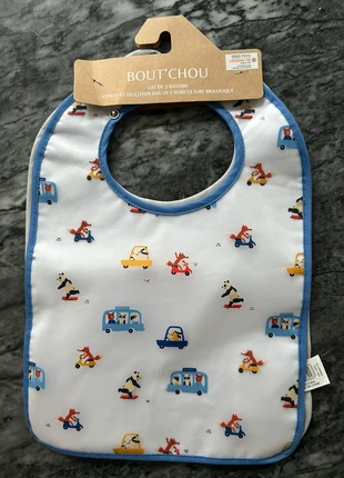 Lot de 2 bavoirs Bout’chou, marque: Bout'chou, état: Neuf avec étiquette, 7,00 €, 8,05 € Protection acheteurs incluse