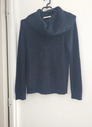 Gros pull d’hiver Camaïeu bleu marine – taille S – fil métallisé, marke: Camaïeu, zustand: Sehr gut, größe: S / 36 / 8, 4,00 €, 4,90 € inklusive Vinted-Käuferschutz