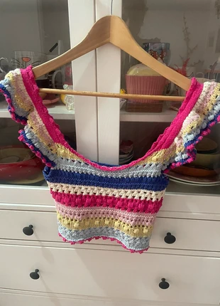 Top crochet Zara, merk: Zara, staat: Nieuw zonder prijskaartje, maat: S / 36 / 8, € 25,00, € 26,95 inclusief Kopersbescherming