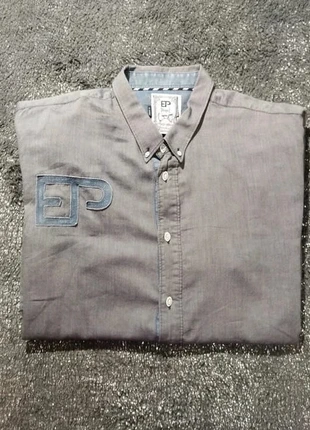 Chemise Eden Park grise L rugby 100% coton, brand: Eden Park, condizioni: Ottime, taglia: L, €18.00, €19.60 include la Protezione acquisti