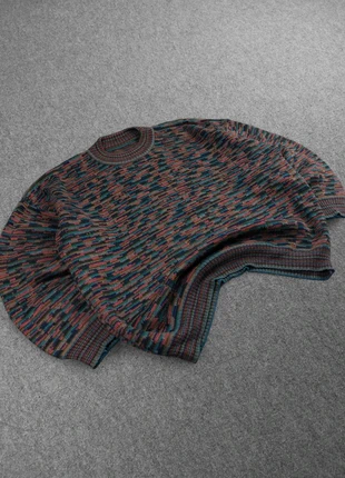 Pull Ethnic Vintage 80s Boxy Fit en Maille Multicolores à Motifs Imprimé "Crazy" (L), brand: Vintage Dressing, condition: Very good, size: L, €32.00, €34.30 includes Buyer Protection Pro