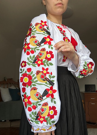 Vyshyvanka birds, état: Neuf sans étiquette, taille: XL / 42 / 14, 65,00 €, 68,95 € Protection acheteurs incluse