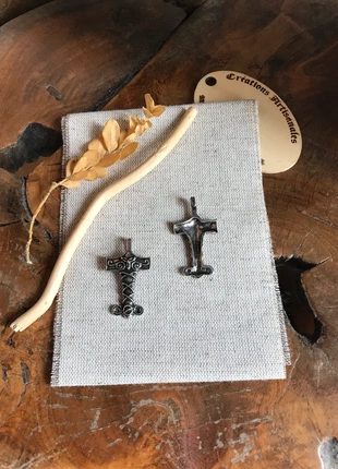 Paire d’Attaches winingas Marteau de Thor argenté , vendues par 2, brand: Fait Main, condizioni: Ottime, €12.00, €13.30 include la Protezione acquisti Pro