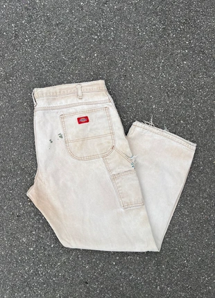 Pantalon dickies single knee workwear baggy beige sunfaded vintage - Taille 42x32, marque: Dickies, état: Très bon état, taille: W42 | FR 52, 20,00 €, 21,70 € Protection acheteurs (Pro) incluse