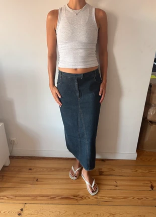 Vintage denim maxi skirt, marca: Vintage Dressing, estado: Muito bom, tamanho: M / 38 / 10, €25.00, €26.95 inclui Proteção do Comprador