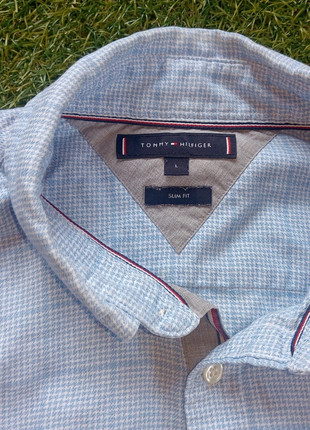 Camisa Tommy Hilfiger Cuadros Finos Larga L 2000s Classic Fit, marque: Tommy Hilfiger, état: Très bon état, taille: L, 6,00 €, 7,00 € Protection acheteurs incluse