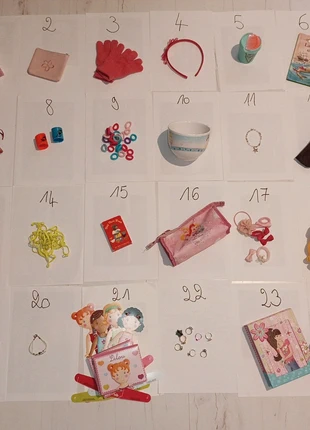 Calendrier de l'avent fille, merk: Princess, staat: Heel goed, maat: Universeel, € 6,00, € 7,00 inclusief Kopersbescherming