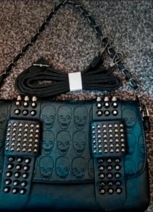 Gothic / Punk - Skull and Accent Shoulder Bag, brand: gothic, condition: New without tags, £12.50, £13.83 includes Buyer Protection