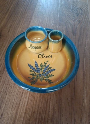 Plat apéro compartimenté bol olives sud France style provençal lavande jaune bleu, marca: SUD, estado: Novo sem etiquetas, €3.50, €4.38 inclui Proteção do Comprador