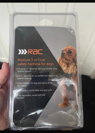 Dog harness for car, brand: rac, condition: New with tags, size: M, £9.00, £10.15 includes Buyer Protection