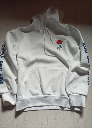 Sweat à capuche blanc S homme, état: Très bon état, taille: S, 3,00 €, 3,85 € Protection acheteurs incluse