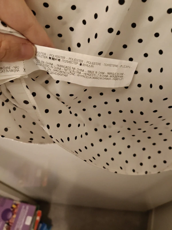 Chemisier sans manche blanc à pois noirs Zara trafaluc T.38 - photo numéro 7
