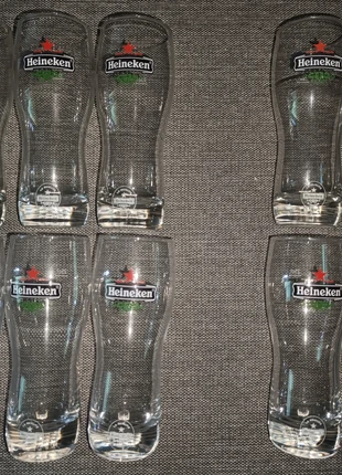 Lot de verres Heineken | voir description, merk: Heineken, staat: Nieuw zonder prijskaartje, € 2,30, € 3,12 inclusief Kopersbescherming
