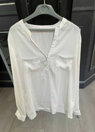 Chemisier Blanc – Promod – Taille 40 (M), brand: Promod, condition: Very good, size: L / 40 / 12, €6.00, €7.00 includes Buyer Protection