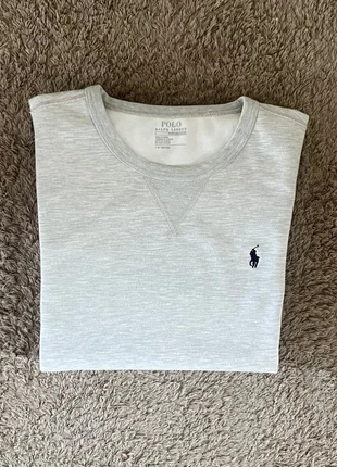Pull / sweat Ralph Lauren Gris logo brodé bleu marine - Taille L, marke: Ralph Lauren, zustand: Sehr gut, größe: L, 44,00 €, 46,90 € inklusive Vinted-Käuferschutz
