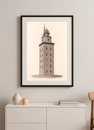 Lámina decorativa Original"Torre de Hércules", marca: Original, estado: Nuevo con etiquetas, 9,90 €, 11,10 € Protección al comprador incluida