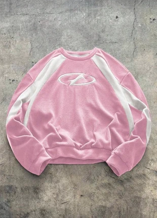 Pull Streetwear Y2K Rose Taille L Oversize Unisexe, marque: y2k, état: Neuf sans étiquette, taille: L, 34,50 €, 36,93 € Protection acheteurs incluse