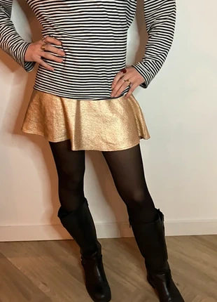 Gouden Rokje Amy&Ivy, merk: Amy & Ivy, staat: Heel goed, maat: S / 36 / 8, € 5,00, € 5,95 inclusief Kopersbescherming