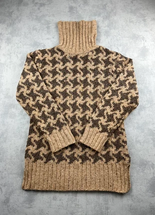 Pull vintage en laine marron à motifs col roulé / Pull d'hiver épais chaud - S, marke: Vintage Dressing, zustand: Sehr gut, größe: S, 24,00 €, 25,90 € inklusive Vinted-Käuferschutz