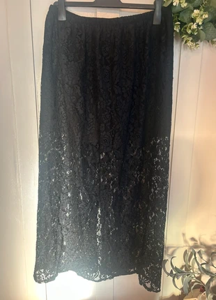 🖤 New Black Lace Midi Skirt – Size XL, brand: Source Unknown, condition: New without tags, size: XL / 14, £5.00, £5.95 includes Buyer Protection