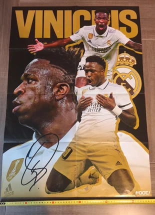 Grand poster Vinicius Junior football Real Madrid Futbol Brésil champion España Champions League, estado: Satisfatório, €4.00, €4.90 inclui Proteção do Comprador