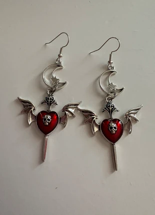 Boucles d’oreilles y2k gothique punk, brand: Gothicana by EMP, condition: Very good, €10.00, €11.20 includes Buyer Protection