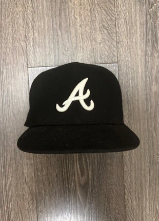 New Era Atlanta Braves cap size:60.6cm, brand: New Era, condition: Very good, size: UK 7 5/8, £22.00, £23.80 includes Buyer Protection