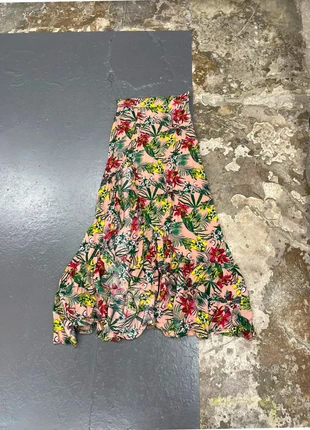 Jupe longue rose et verte rouge imprimé Vintage, brand: Vintage Dressing, condizioni: Ottime, taglia: S / IT 40 / EU 36, €12.00, €13.30 include la Protezione acquisti Pro